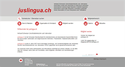 Desktop Screenshot of juslingua.ch
