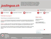 Tablet Screenshot of juslingua.ch